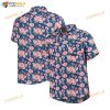 Tampa Bay Rays Navy Floral 3D Funny Hawaiian Shirt