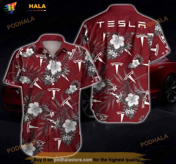 Tesla Hawaiian Shirt