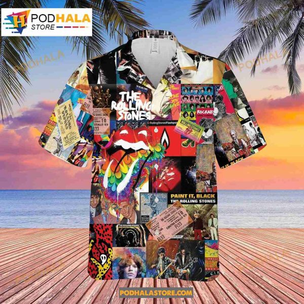 The Famous Rolling Stones Summer Hawaiian Shirt