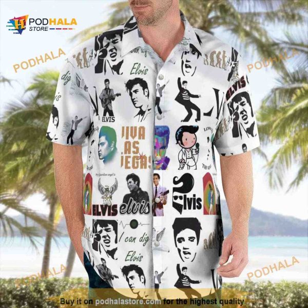 The King Elvis Presley Hawaiian Shirt Cool Gift For Music Lovers