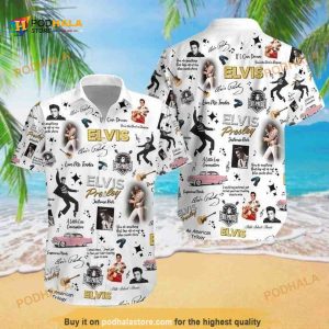 The King Elvis Presley Hawaiian Shirt Gift For Music Fans