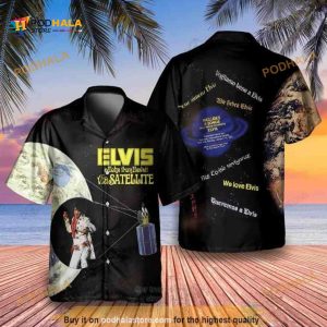 The King Of Rock And Roll Elvis Presley Hawaiian Shirt Aloha From Hawaii Via Satellite