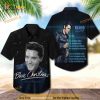 The King Of Rock And Roll Elvis Presley Hawaiian Shirt Blue Christmas