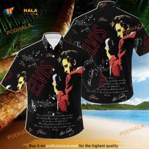 The King Of Rock And Roll Elvis Presley Hawaiian Shirt Gift For Music Lovers