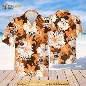 Tito’s Funny Hawaiian Shirt Beach Gift For Vodka Lovers