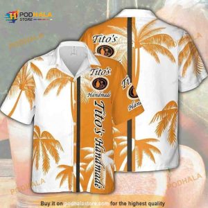 Tito’s Handmade Vodka Funny Hawaiian Shirt Palm Tree Best Beach Gift