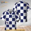 Trendy Gingham Pabst Blue Ribbon Funny Hawaiian Shirt Gift For Beach Trip