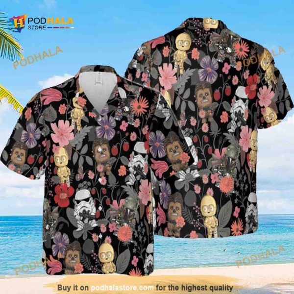 Trooper Star Wars Funny Hawaiian Shirts Flower Pattern Aloha Gift For Beach Trip