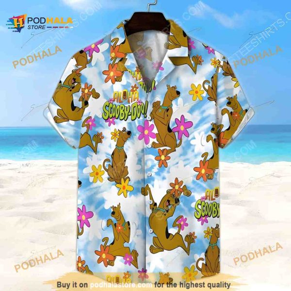 Tropical Aloha Scooby Doo Funny Hawaiian Shirt Summer Beach Gift