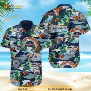 Tropical Island NFL Dallas Cowboys Funny Hawaiian Shirt