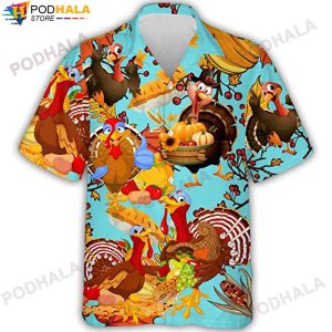 Turkey Thanksgiving Hawaiian Shirt