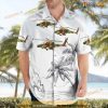 US Army Boeing Ah-64 Apache Button Up Hawaiian Shirt