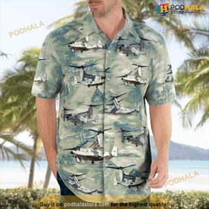 US Navy Boeing Cmv-22b Osprey Hawaiian Shirt