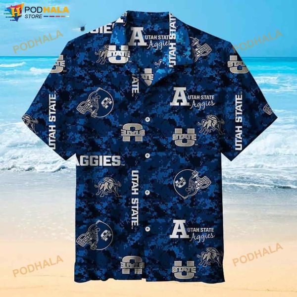 Utah State University Football 3D Funny Hawaiian Shirt