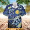 Van Gogh Starry Night Aloha Baby Yoda Star Wars Funny Hawaiian Shirt