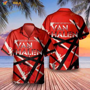 Van Halen Band The Best Of Both Worlds 3D Funny Hawaiian Shirt