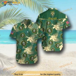 Veteran Army American Flag Hawaiian Shirt