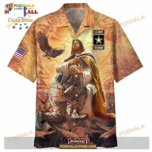 Veteran Jesus save Funny Hawaiian Shirt