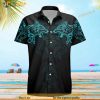 Viking Wolf Turquoise Hawaiian Shirt