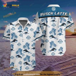 Vintage Busch Latte Funny Hawaiian Shirt Gifts For Beach Lovers