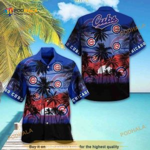 Vintage Chicago Cubs MLB Hawaiian Shirt