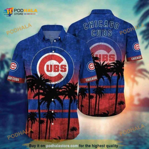 Vintage Chicago Cubs MLB Hawaiian Shirt