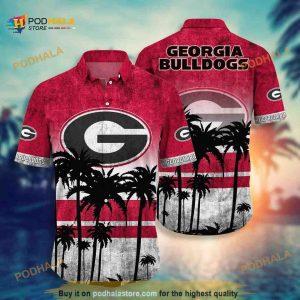 Vintage Georgia Bulldogs UGA Funny Hawaiian Shirt Valentine’s Gift For Football Lovers