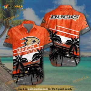 Vintage NHL Anaheim Ducks Funny Hawaiian Shirt Hockey Fan Gift