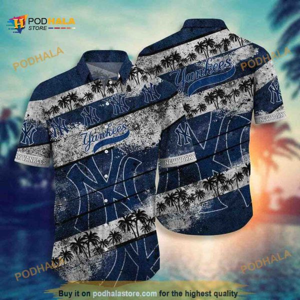 Vintage New York Yankees Funny Hawaiian Shirt Sport Gift For Beach Lovers