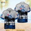 Vintage Pabst Blue Ribbon Beer Funny Hawaiian Shirt Palm Tree Summer Beach Gift