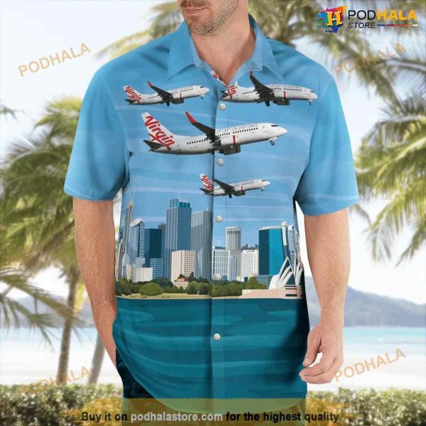 Virgin Australia Airlines Boeing 737-700 Hawaiian Shirt Outfit