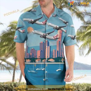 Virgin Australia Airlines Boeing 737-800 Hawaiian Shirt Man