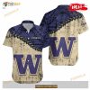 Washington Huskies NCAA Grunge Polynesian Tattoo Funny Hawaiian Shirt