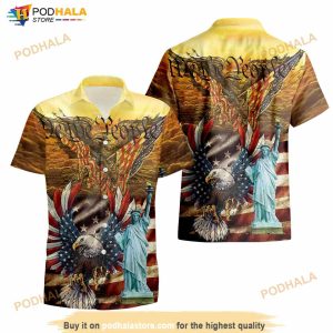 We The People American Flag Eagle Hawaiian Shirt