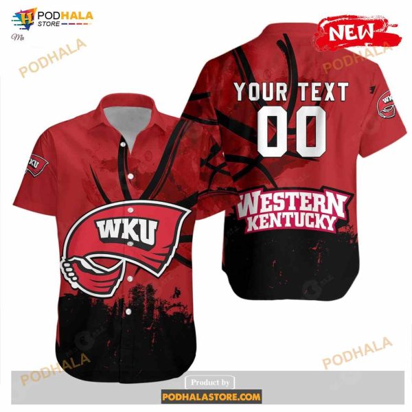 Western Kentucky Hilltoppers NCAA Basketball Net Grunge Pattern Funny Hawaiian Shirt