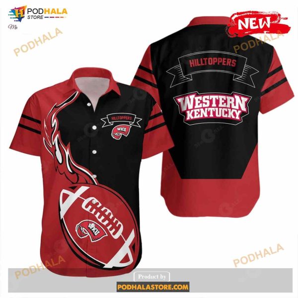 Western Kentucky Hilltoppers NCAA Flame Ball Funny Hawaiian Shirt