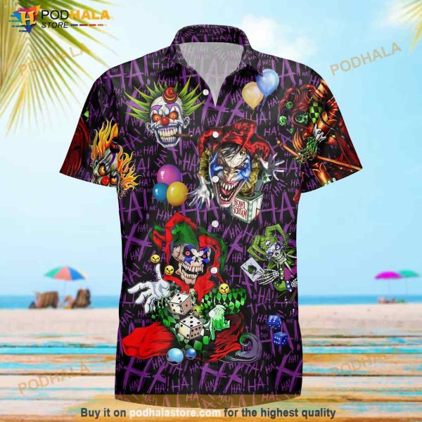 What Scary Skull Clowns Hawaiian Oh Just Have Fun Shirt