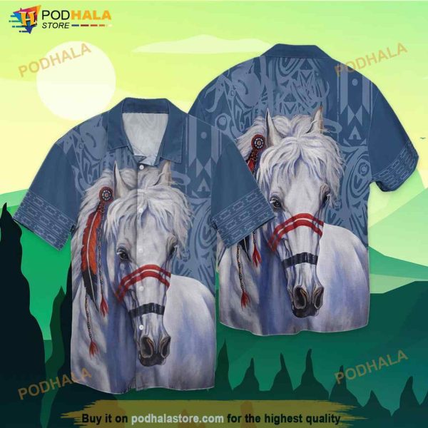 White Horse Hawaiian Shirt