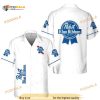 White Pabst Blue Ribbon Funny Hawaiian Shirt Gift For Beer Lovers