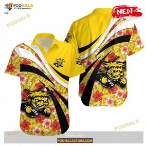 Wichita State Shockers NCAA Hibiscus Sport Style Funny Hawaiian Shirt