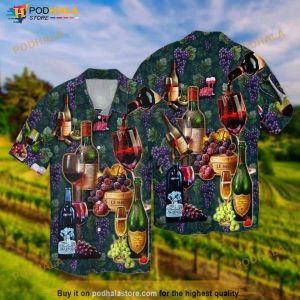 Wine Grapes Hawaiian Shirt