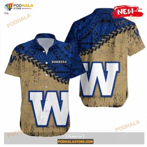 Winnipeg Blue Bombers NCAA Grunge Polynesian Tattoo