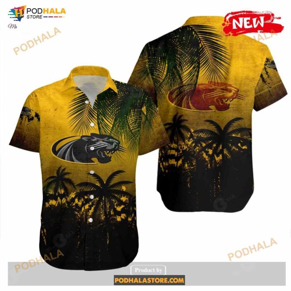 Wisconsin Milwaukee Panthers NCAA Coconut Tree Tropical Grunge Funny Hawaiian Shirt