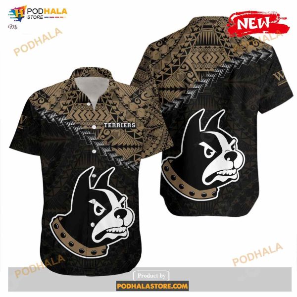 Wofford Terriers NCAA Grunge Polynesian Tattoo Funny Hawaiian Shirt