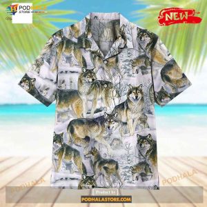 Wolves Classic Design For Summer Funny Hawaiian Shirt