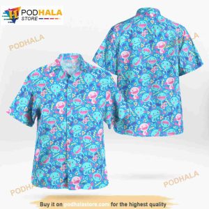 Wooper Pokemon 3D Funny Hawaiian Shirt