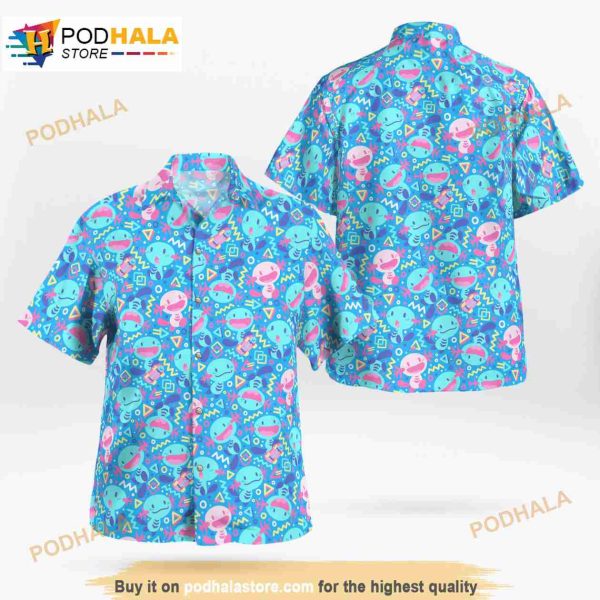 Wooper Pokemon 3D Funny Hawaiian Shirt