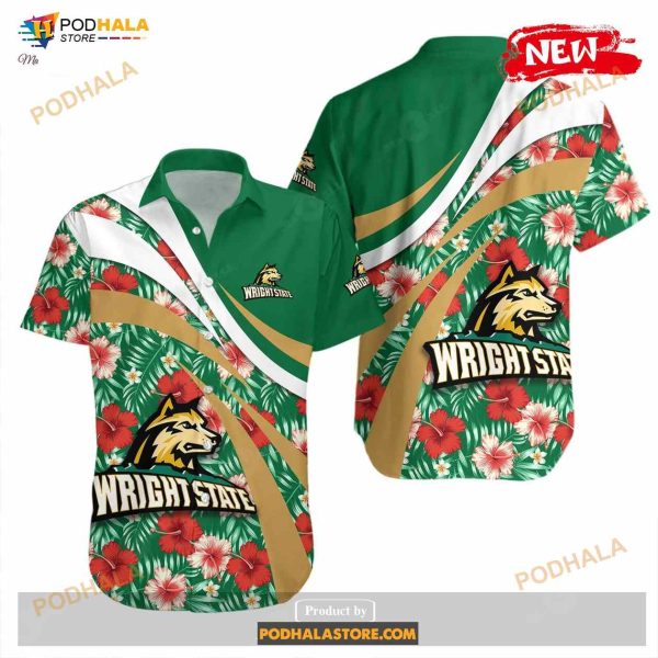 Wright State Raiders NCAA Hibiscus Sport Style Funny Hawaiian Shirt