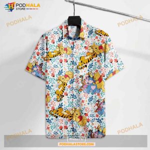 Wtp Pooh A Big Hug With Friends High Quality Funny Hawaiian Shirt