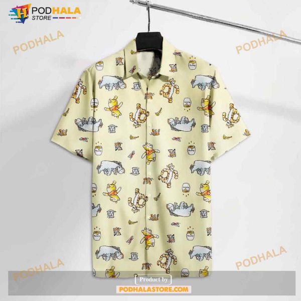 Wtp Yellow Pooh Bear Comic Awesome High Funny Hawaiian Shirt